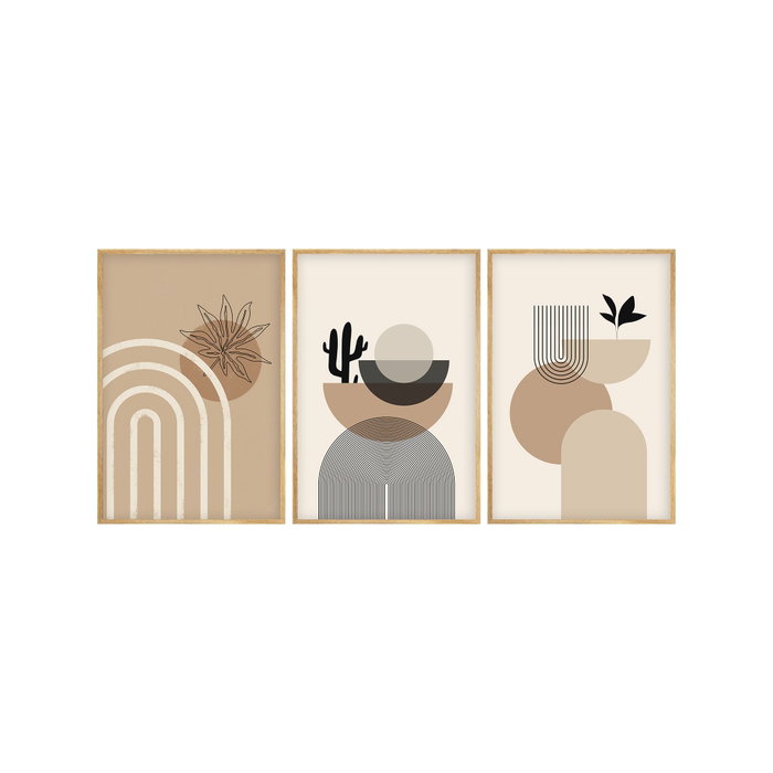 Wallity Huhu264 Cuadro Decorativo de 3 Piezas 30 x 40 cm